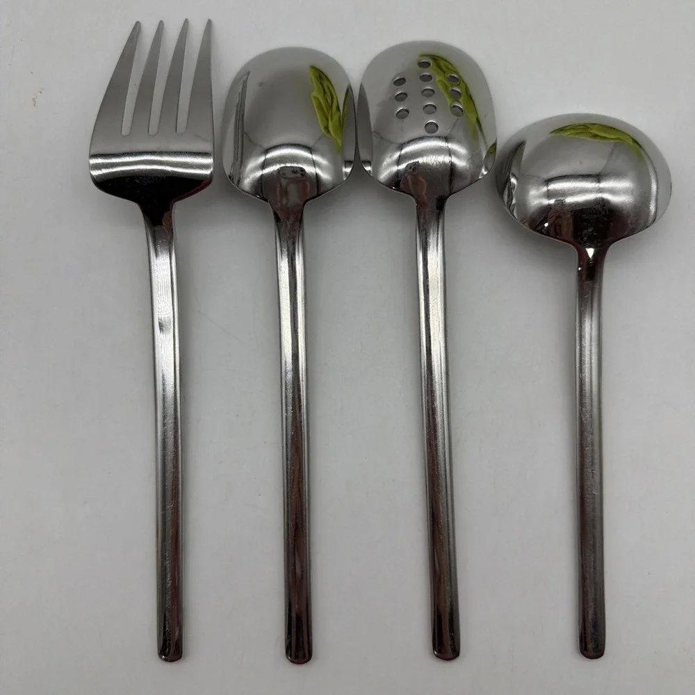 Mikasa ZENA 4 Piece Hostess Set Stainless Steel Silverware Korea